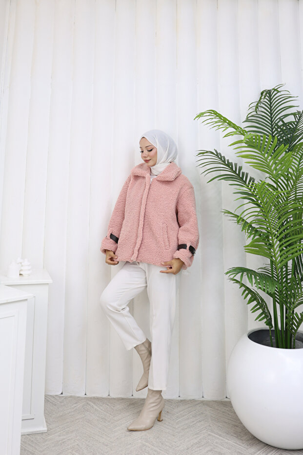 Fermuarlı Teddyy Ceket - 5