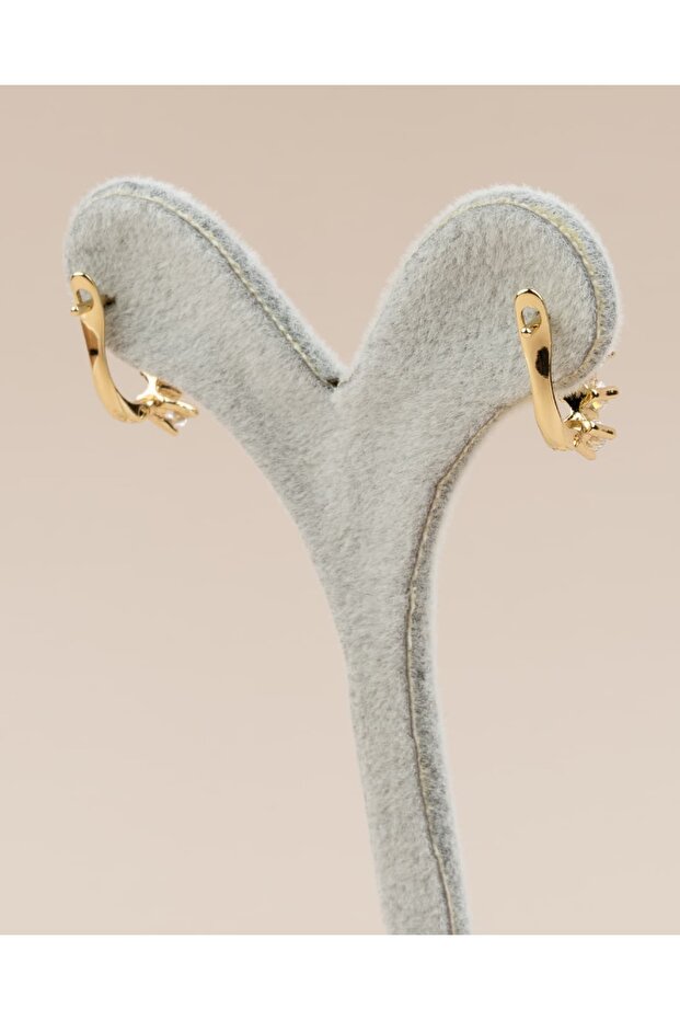 Lumina Tek Sıra 5 Taş Xuping Küpe - 8