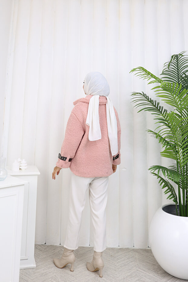 Fermuarlı Teddyy Ceket - 7