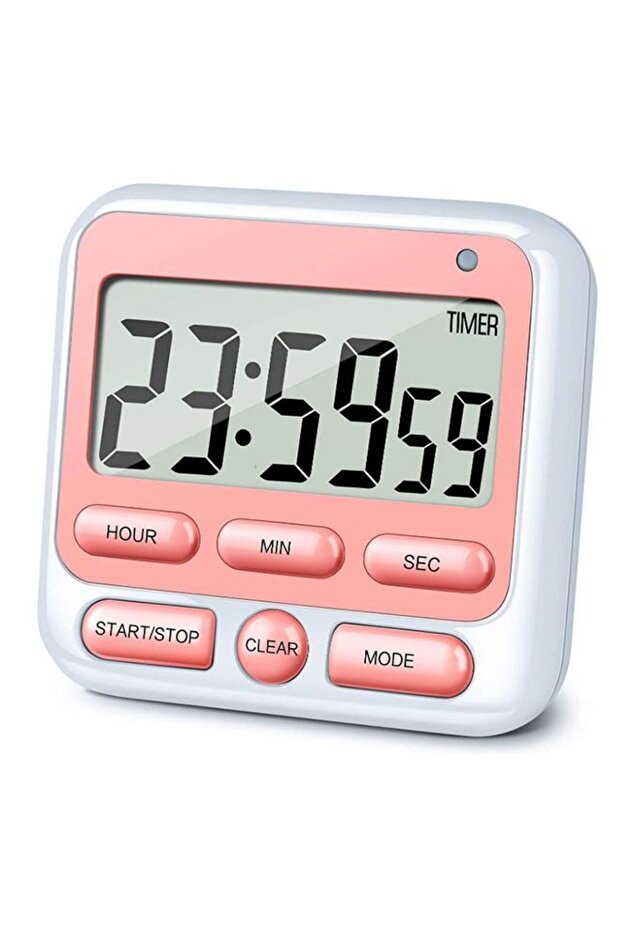 مؤقت رقمي يعمل لمدة 24 ساعة، وضعان للتشغيل الصامت والرنين، مغناطيسي، مع وظيفة الذاكرة - 1