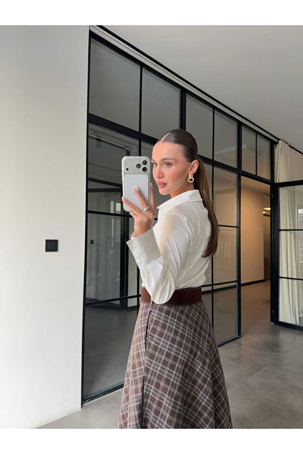 SLİM FİT BASİC EKRU GÖMLEK - 6