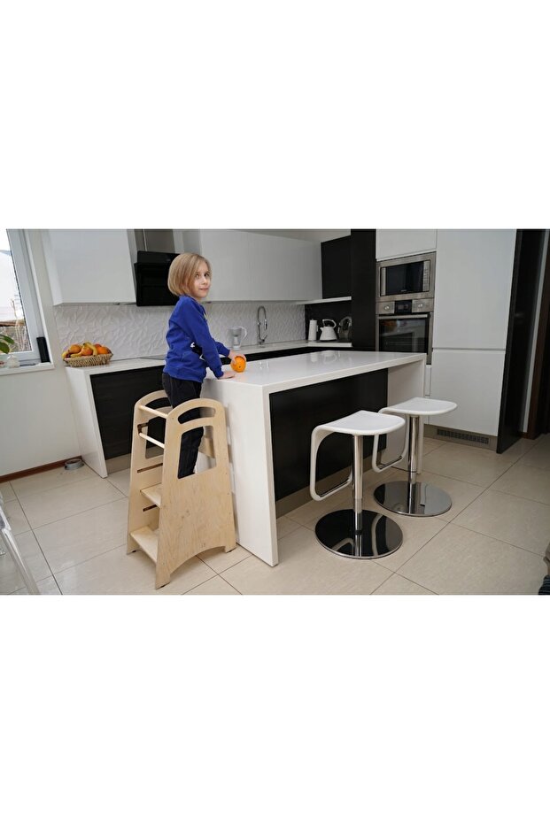 Kitchen helper for children Kitchen helper White Solid Adjustable Polish - 12