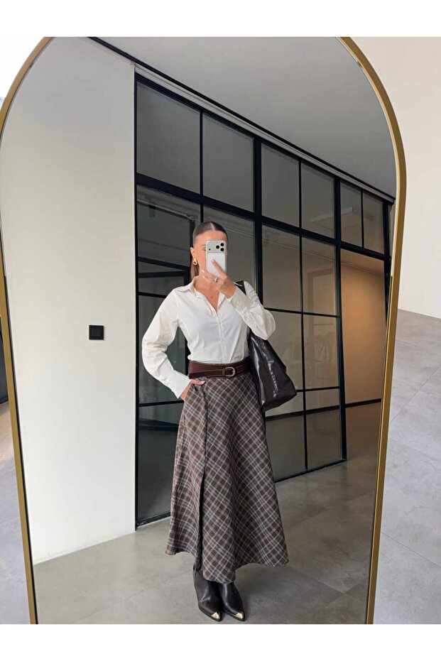 SLİM FİT BASİC EKRU GÖMLEK - 4