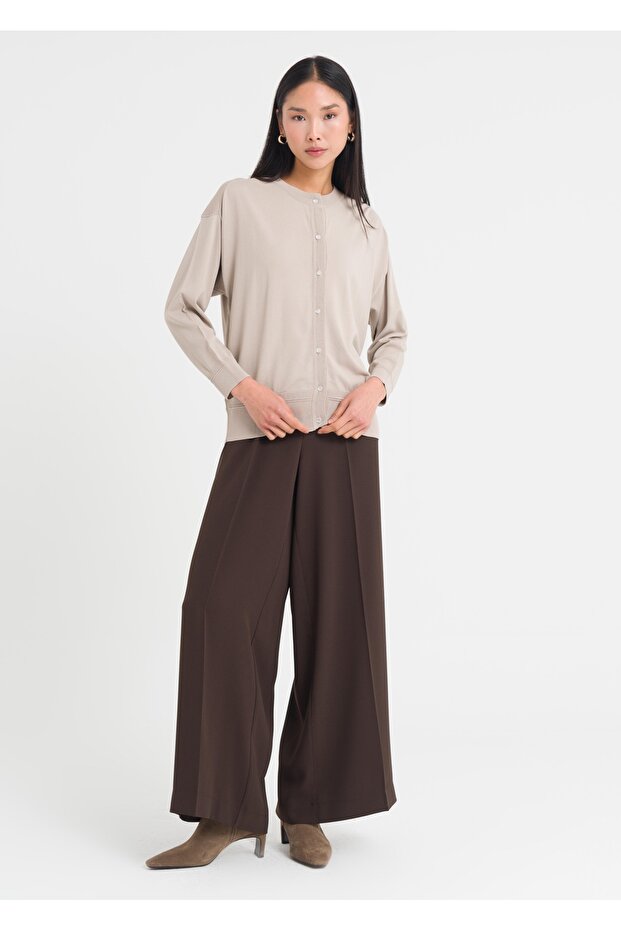 Ütü İzli Rahat Pantolon - 4