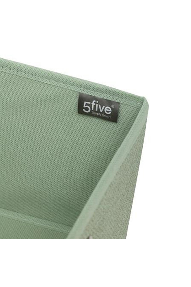 SHELF BOX 31x15 cm smooth WITH HANDLE pistachio - 3