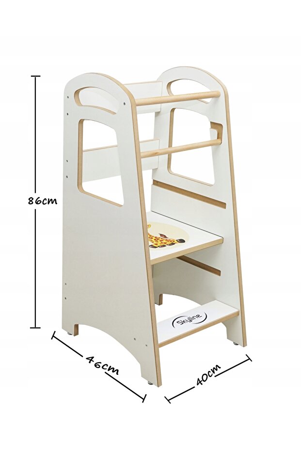 Kitchen helper for children Kitchen helper White Solid Adjustable Polish - 8