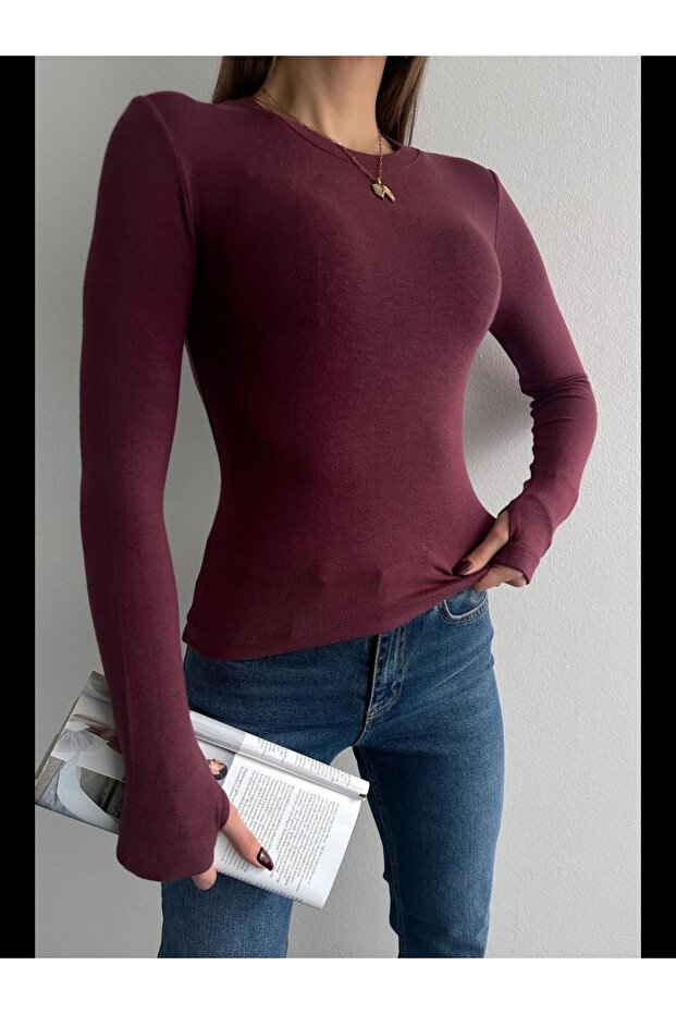 Parmak Geçirmeli Bluz - 1