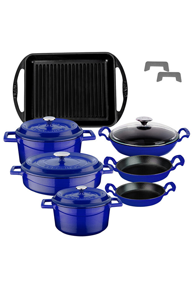 NEO Trendy 12 Parça Döküm Tencere Seti - 1