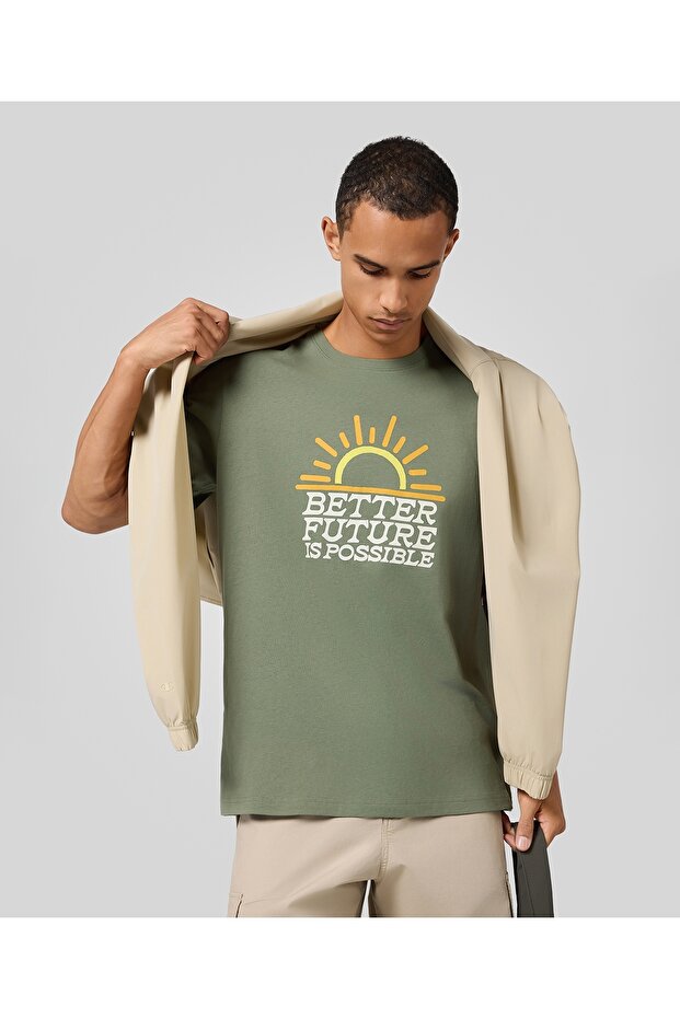 Eco Future Ss Tee Green Men's T-Shirt -220757-Gs128