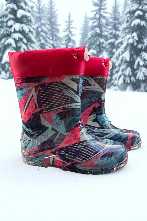 Girl's Personalized Waterproof Boots with Fur Inside, Water and Cold Resistant