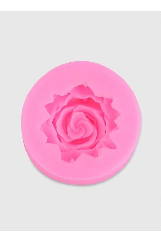 3D Rose Flower Silicone Mould Pink 3.5x3.5x1.5cm