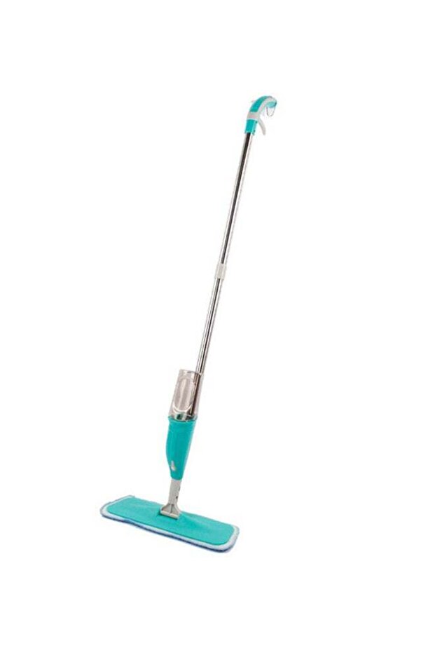 Spray Floor Mop With Reusable Microfiber Pads Blue 400ml