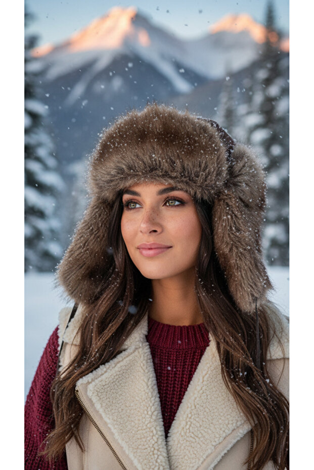 قبعة IceQueen Hat النسائية المصنوعة من القطيفة