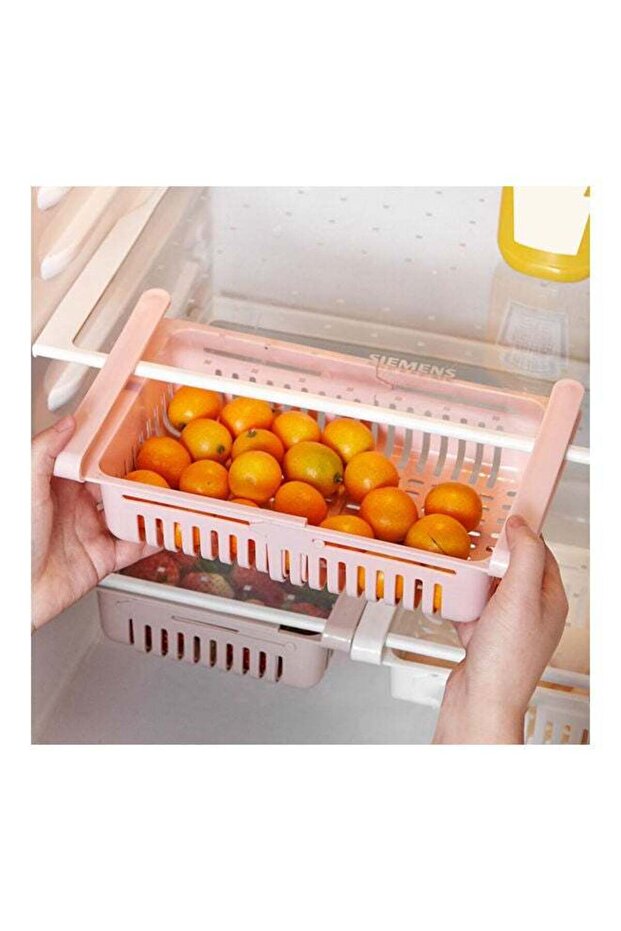 Food Organizer Rack Pink