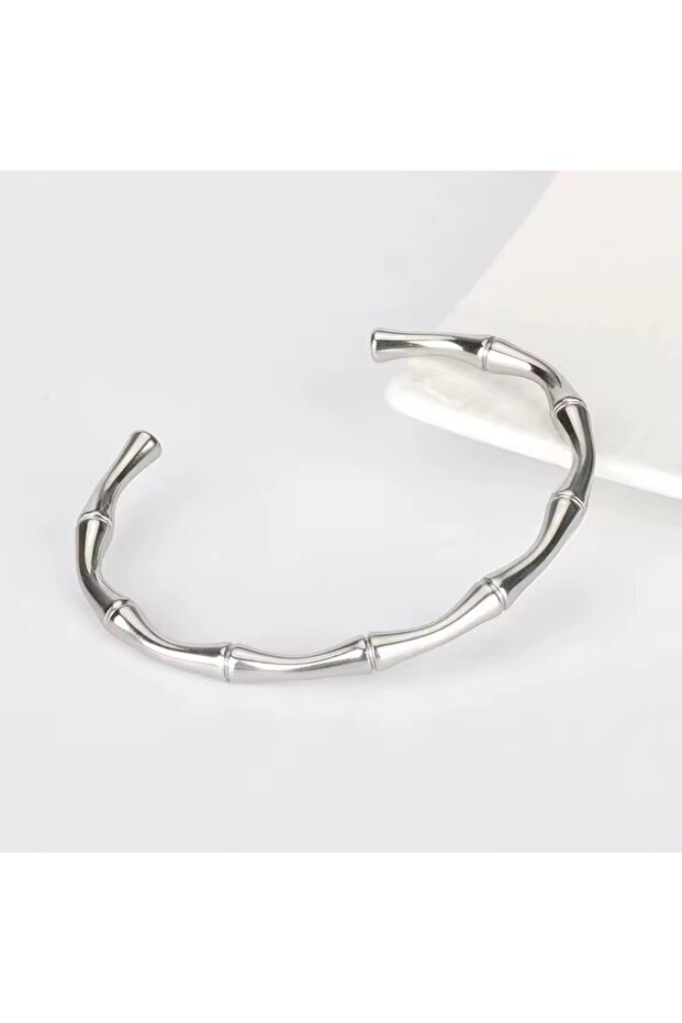 Non-Tarnish Steel Bamboo Model Women's Bracelet