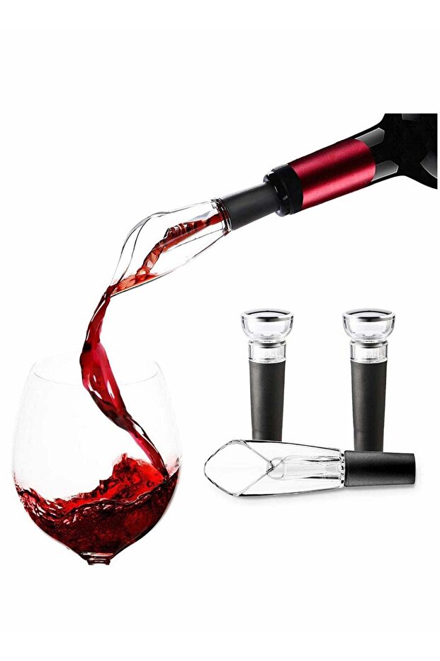 Wine Aerator and Pourer Set Ideal for Home Parties and Wine Enthusiasts Perfect Gift to Elevate You - 1