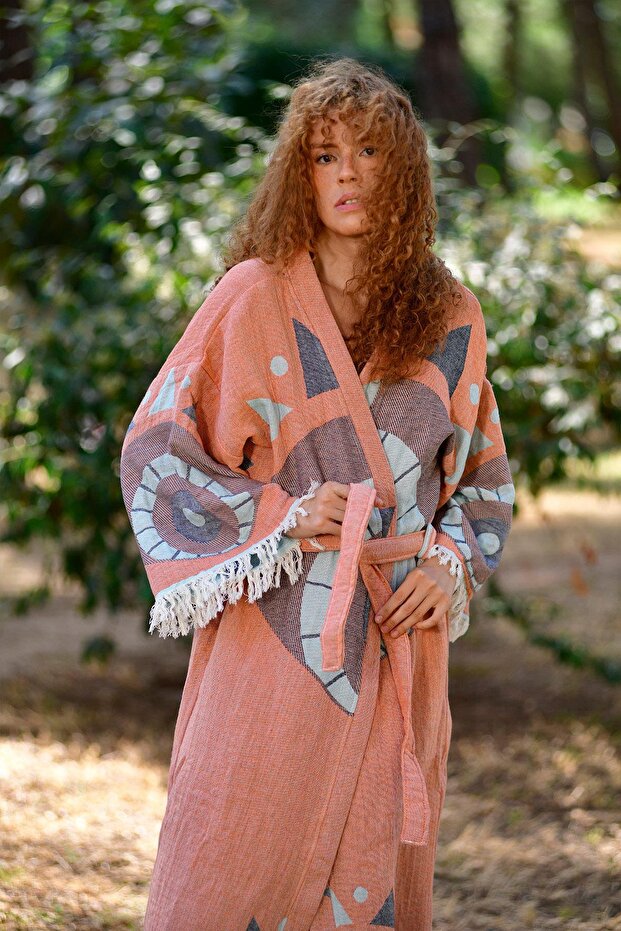 Brick Evil Eye Kimono - 6