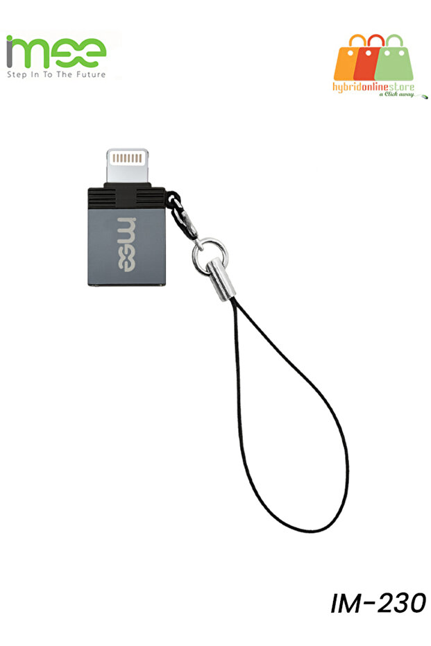 محول IM-230 USB إلى Lightning OTG - 5.4 جرام، نقل بيانات سريع، TPE وسبائك ألومنيوم