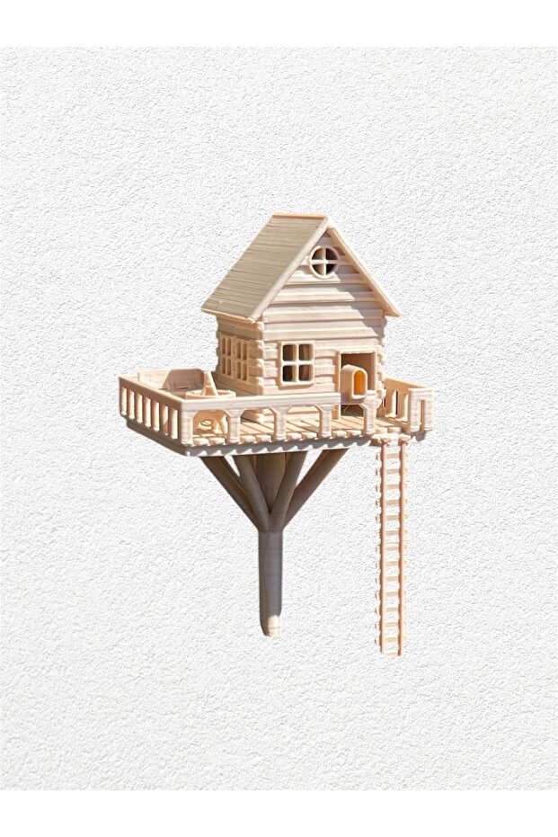 Mini Ağaç Orman Evi Saksı Süsü - 2