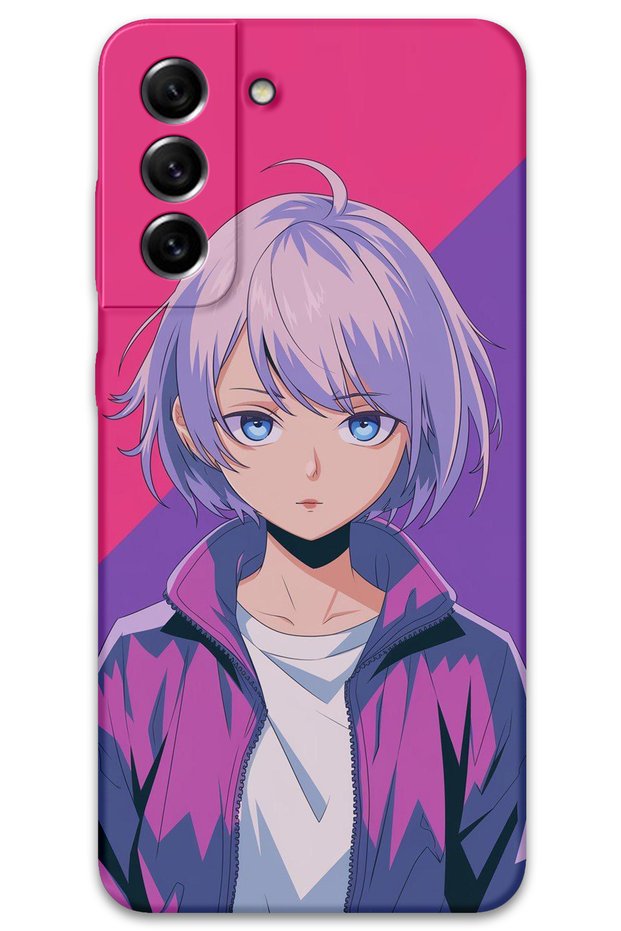 Galaxy S21 Fe Compatible Anime Patterned Phone Case + Screen Protector - 5742