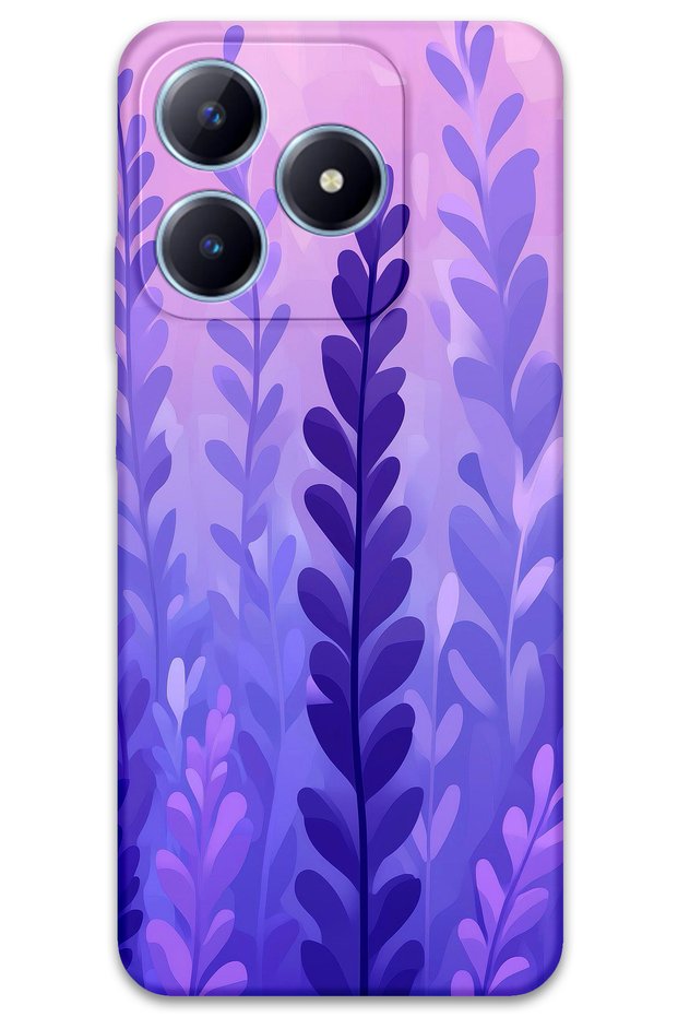 Realme Note 50 Compatible Flower Pattern Phone Case + Screen Protector - 5798