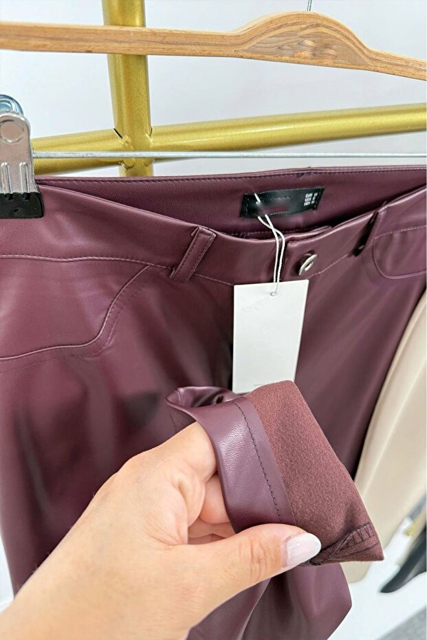 بنطال جلدي ناعم - 4