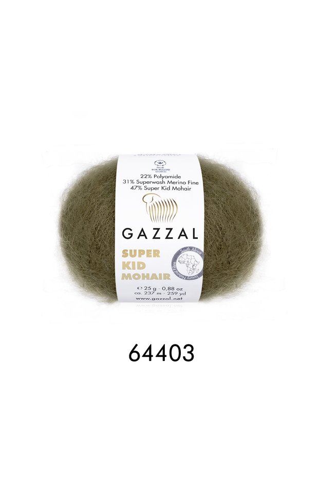 Gazzal Super Kid Mohair Knitting Yarn 150g 6X25G 237m Luxury Mohair Soft