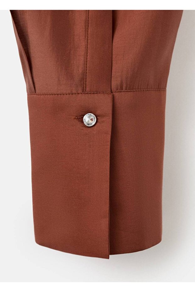 Lyocell strass taşlı gömlek - 6