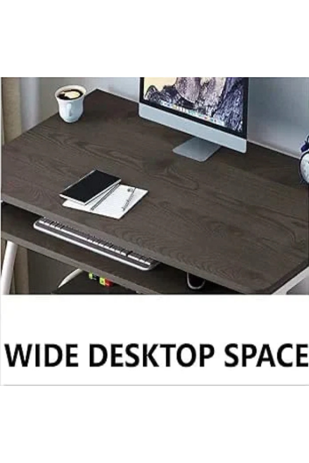 Practical computer table with stylish design and smart storage shelves - 7