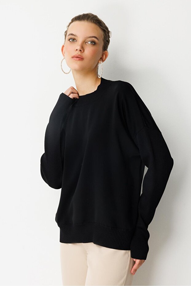 BALIKÇI YAKA BLUZ - 1