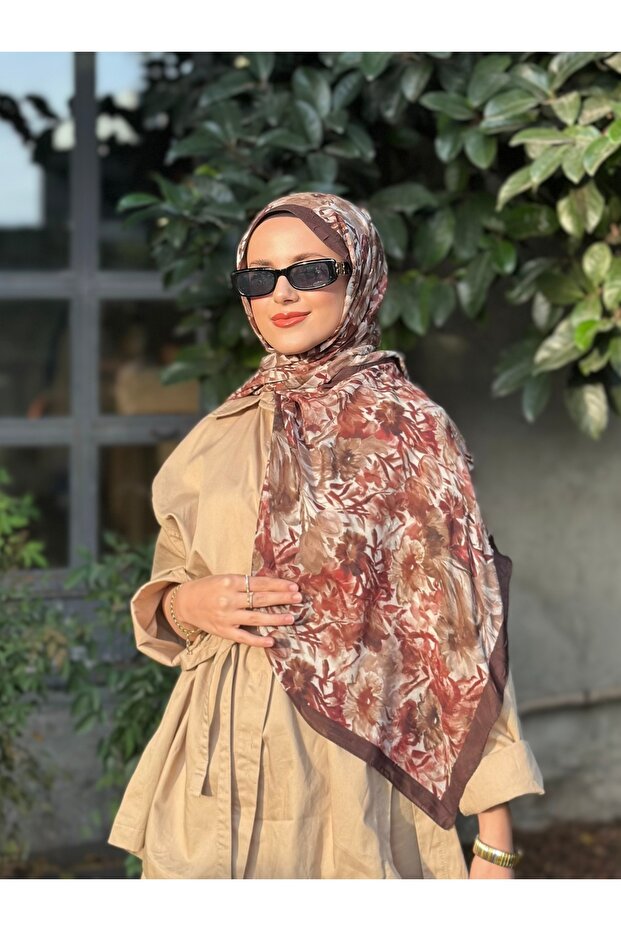 شال كراش من الخيزران المنقوش - 1