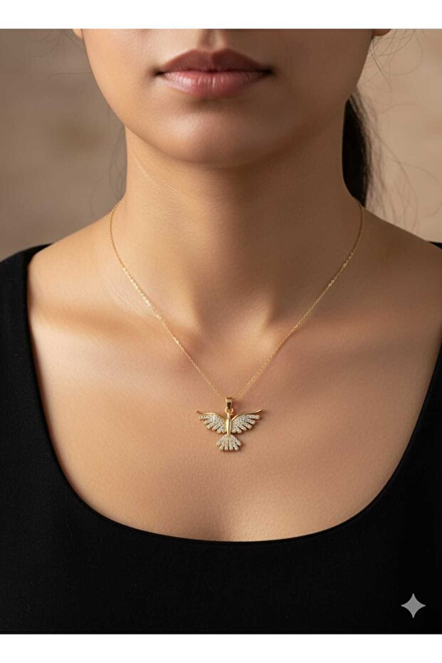 GÜVERCİN FİGÜRLÜ KOLYE - 1