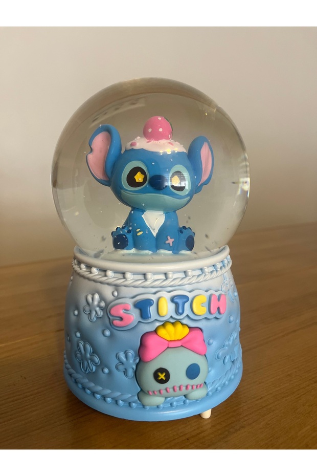 Mavi Stich ışıklı kar küresi - 2