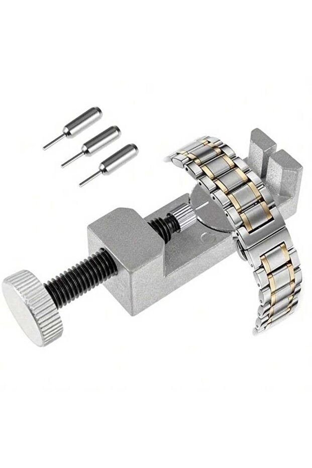 Watch Band Size Adjustment and Removal Tool Silver Alloy