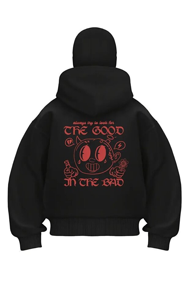 Fleece Sweatshirt with Snow Mask – Sporty and Stylish Design – Winter Must-Have