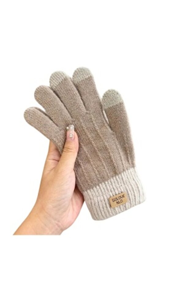 Knitted Lined Gloves - 5