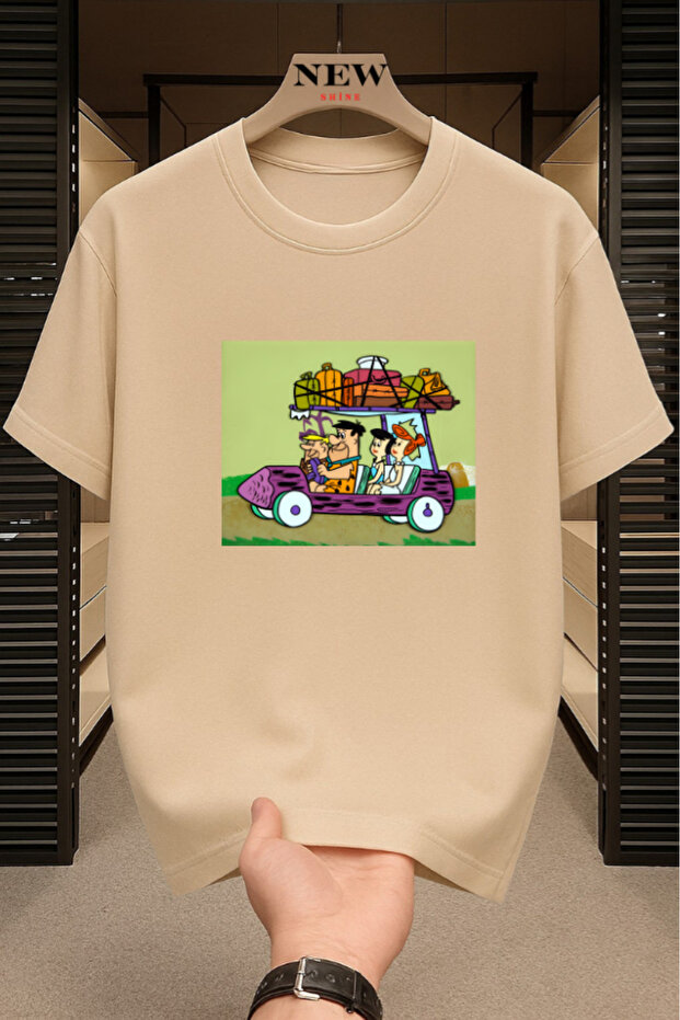 Çakmaktaş Family Printed Unisex Oversized T-Shirt