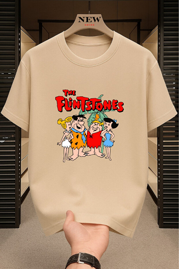 The Flintstones Printed Unisex Oversized T-Shirt