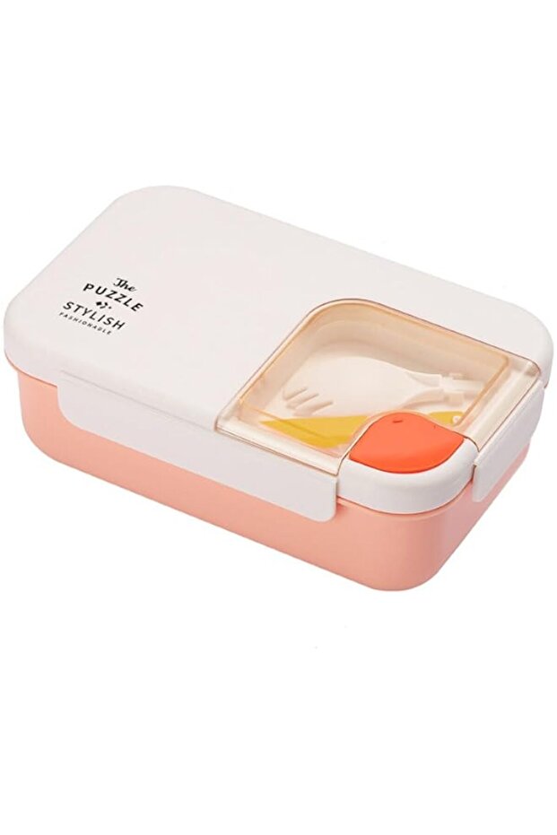 Viiivlife Bento Lunch Box – 1.1L, 3 Compartments, Leak-proof Food Container with Reusable Utensils, - 1