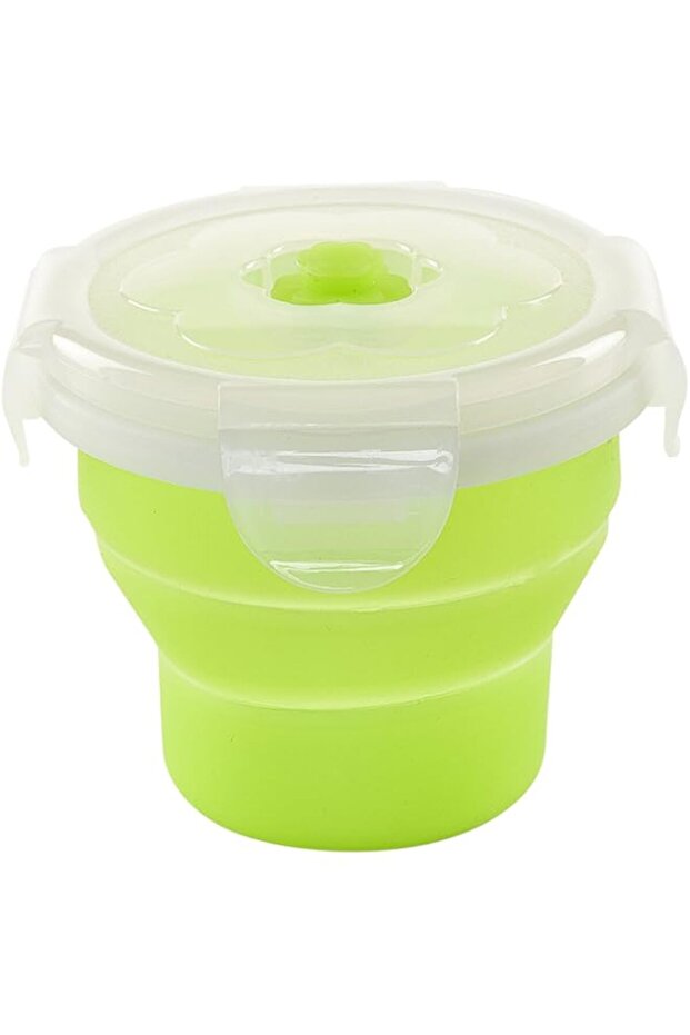 Nuvita Silicone Collapsable Container, Green, 230 ml - 1