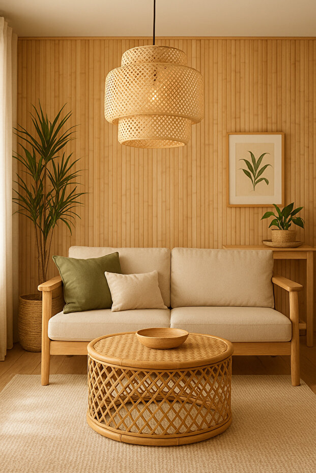 Bambu Modern Sinnerlig Sarkıt Bohem Avize - 3