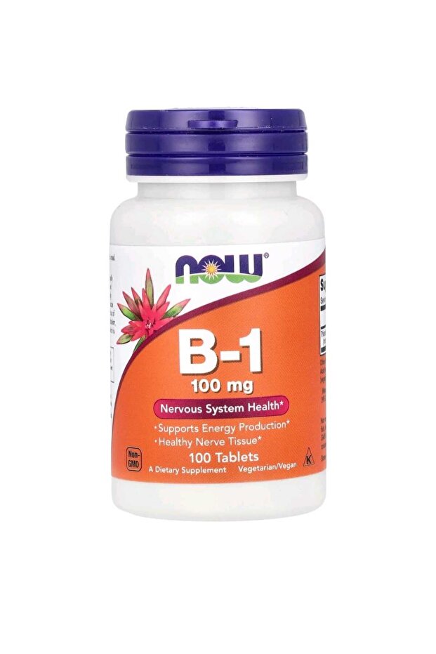 Vitamin B1 100mg فيتامين ب-1، 100 مجم، 100 قرص