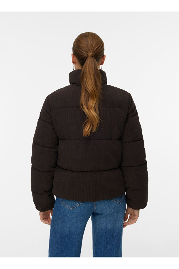 Kahve Kadın Mont VMDEBRA SHORT JACKET GA ENT - 4