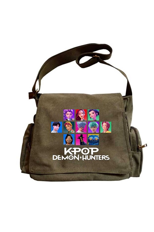 حقيبة ماسنجر للجنسين من KPop Demon Hunters مطبوع
