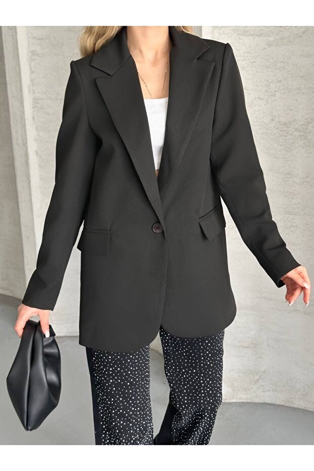 Kadın Oversize Blazer Ceket - 3