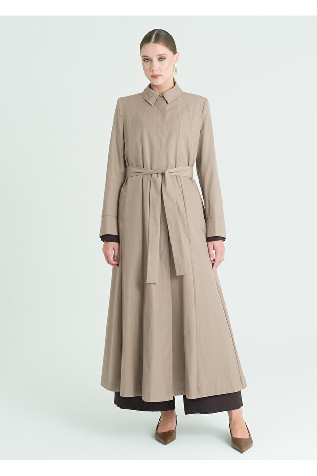 Parçalı Kloş Pardesü - 3