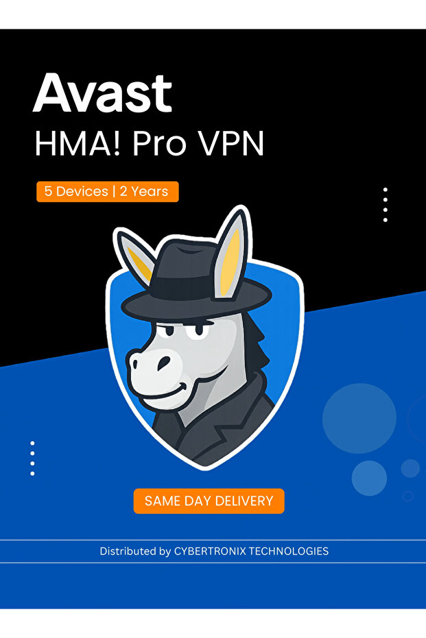 HMA! Pro VPN | 5 Devices for 2 Years | Digital License | SAME DAY DELIVERY