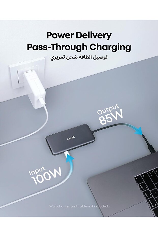 341 USB-C Hub (7-in-1) with 4K HDMI, 100W Power Delivery, SD/microSD, USB-A/C - 6