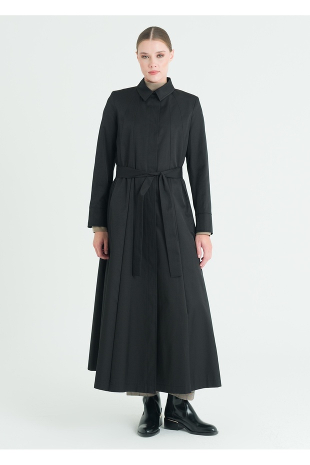 Parçalı Kloş Pardesü - 3