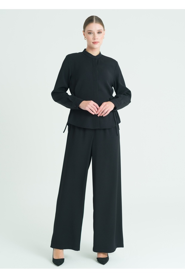 Bel Ayarlamalı Bluz - 5